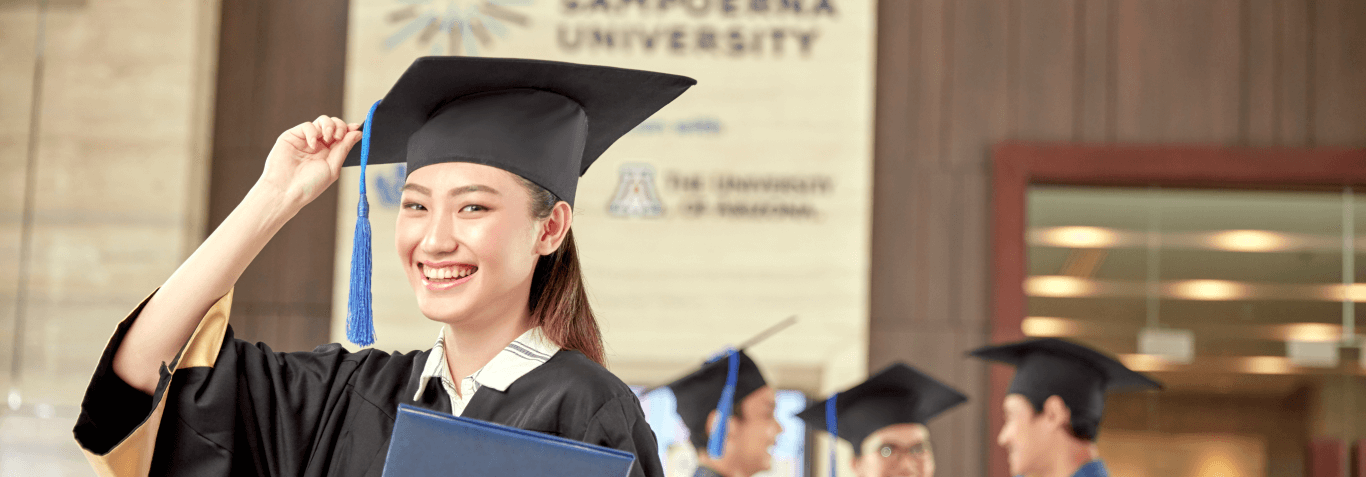 graduating student at sampoerna university