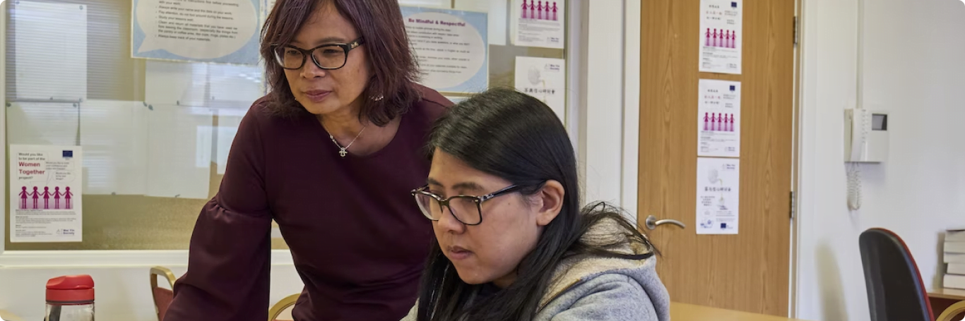 a student and a teacher