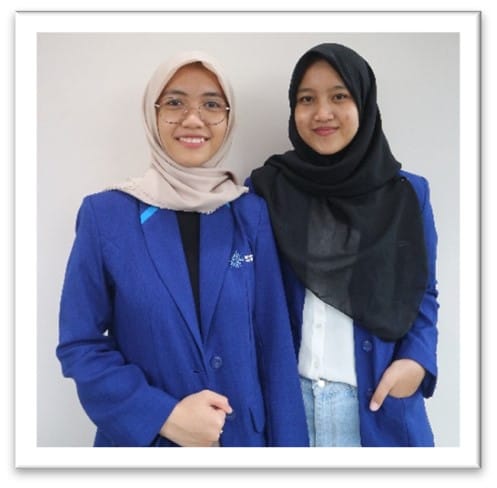 Noorfi Azizah Rahim (IS 2021) dan Az Zahra Azizah Hanum (IE 2021)